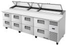 Masa frigorifica pizza, 8 sertare, TPP-AT-119D-8-HC, TRUE