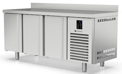 Masa frigorifica refrigerare 3 usi cu rebord, clasa energetica A, consum redus, HMRG-200, CORECO
