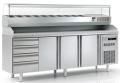 Masa preparare pizza cu blat granit+ vitrina refrigerata MFP70-225 CORECO