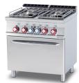 Masina gatit 4 arzatoare+cuptor GN 2/1, gaz, linia 700, CF4-78GP, LOTUS