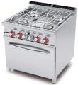 Masina gatit 4 arzatoare, cuva apa + cuptor GN 2/1, gaz, linia 700, CFA4-78GP LOTUS