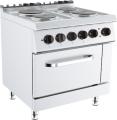 Masina gatit 4 plite rotunde+cuptor GN 2/1, electrica, linia 700 G7K210E KUSINA