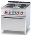 Masina gatit 4 plite rotunde+cuptor GN 2/1, electrica, linia 900, CF4-98ET, LOTUS