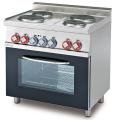 Masina gatit 4 plite rotunde+cuptor multifunctional, electrica, linia 600 CFM4-66ET LOTUS