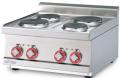 Masina gatit 4 plite rotunde top, electrica, linia 600 PCT-66ET LOTUS