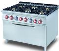 Masina gatit 6 arzatoare + cuptor mare GN 3/1, gaz, linia 900 CF6-912G LOTUS