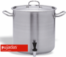 Oala scoici cu robinet si capac, INOX PRO, P248045, PUJADAS
