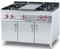 Plita solida/miez refractar cu 4 arzatoare si suport deschis, gaz, linia 900, TP4-912G LOTUS