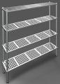 Rastel cu 4 polite pentru camere frigorifice, 1000x400x1800, SA10040180-4
