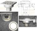 Sifon inox de pardoseala cu iesire verticala C1040R