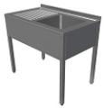Spalator 1 cuva cu picurator 1200x600x850