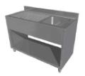 Spalator 1 cuva, tip dulap, cu picurator 1000x700x850