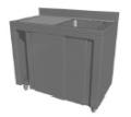 Spalator 1 cuva, tip dulap cu usi glisante si picurator 1000x700x850