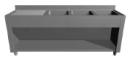 Spalator 3 cuve, tip dulap, cu picurator 2400x700x850