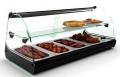 Vitrina expunere calda bain marie, cu geam curbat, top, C24L SAYL