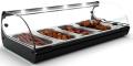 Vitrina expunere calda bain marie, cu geam curbat, top, C4L SAYL